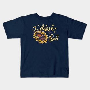 I love bees Kids T-Shirt